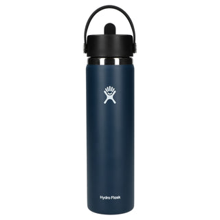 Hydro Flask Wide Mouth w/ Flex Straw Cap 24oz (Indigo)