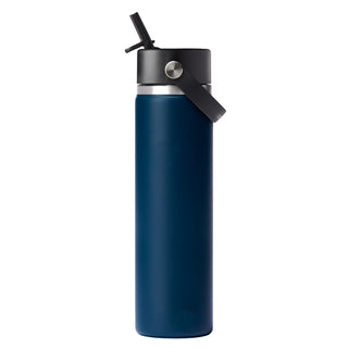 Hydro Flask Wide Mouth w/ Flex Straw Cap 24oz (Indigo)