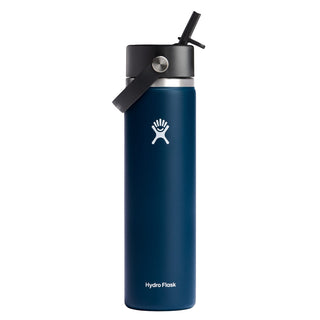 Hydro Flask Wide Mouth w/ Flex Straw Cap 24oz (Indigo)