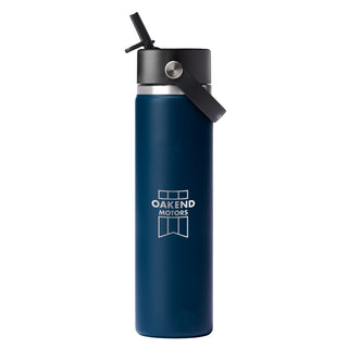 Hydro Flask Wide Mouth w/ Flex Straw Cap 24oz (Indigo)