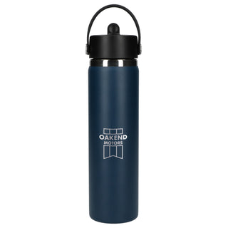 Hydro Flask Wide Mouth w/ Flex Straw Cap 24oz (Indigo)