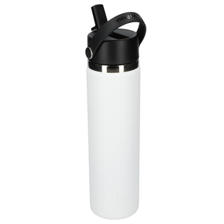 Hydro Flask Wide Mouth w/ Flex Straw Cap 24oz (White)