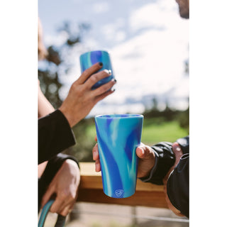 Silipint Original Silicone Pint Glass 16oz (Blue)