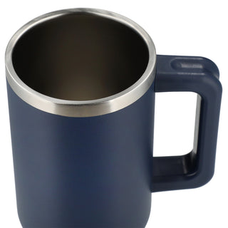 Printwear Pinnacle Recycled Travel Tumbler with Straw 40oz (Navy)