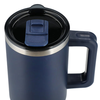 Printwear Pinnacle Recycled Travel Tumbler with Straw 40oz (Navy)