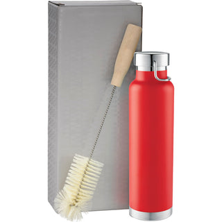 Printwear Thor Copper Vacuum Bottle with Brush 22oz (Red)
