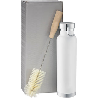 Printwear Thor Copper Vacuum Bottle with Brush 22oz (White)