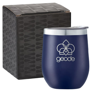 Printwear Corzo Copper Vac Insulated Cup 12oz With Gift Box (Navy)