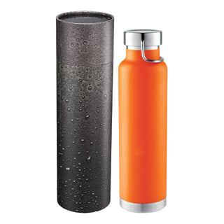 Printwear Thor Copper Vac Bottle 22oz With Cylindrical Box (Orange)