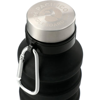 Printwear Zigoo Silicone Collapsible Bottle 18oz (Black)