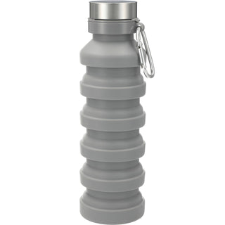 Printwear Zigoo Silicone Collapsible Bottle 18oz (Gray)