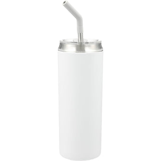 Printwear Marka Copper Vac Tumbler w/ SS straw 20oz (White)