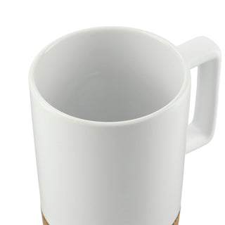 Printwear Bates 15oz Ceramic Mug w/ Cork Base (White)