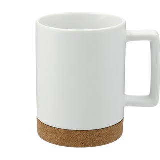 Printwear Bates 15oz Ceramic Mug w/ Cork Base (White)