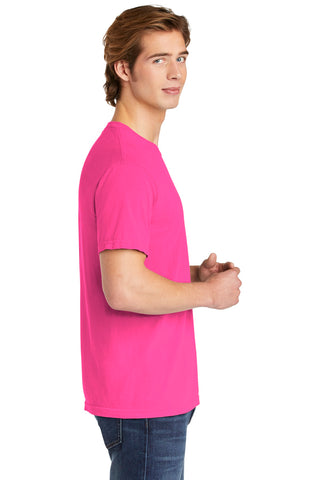 COMFORT COLORS Heavyweight Ring Spun Tee (Neon Pink)