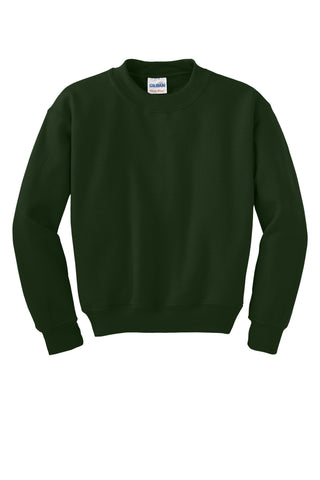 Gildan Youth Heavy Blend Crewneck Sweatshirt (Forest Green)