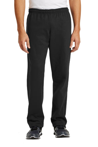 Gildan Heavy Blend Open Bottom Sweatpant (Black)