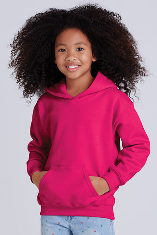 Gildan Youth Heavy Blend Hooded Sweatshirt (Light Pink)