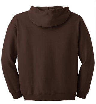 Gildan Heavy Blend Full-Zip Hooded Sweatshirt (Dark Chocolate)