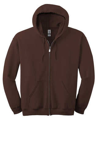 Gildan Heavy Blend Full-Zip Hooded Sweatshirt (Dark Chocolate)