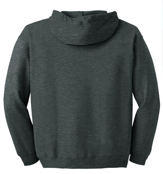 Gildan Heavy Blend Full-Zip Hooded Sweatshirt (Dark Heather Grey)