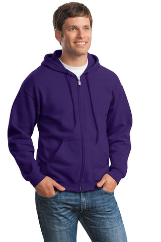 Gildan Heavy Blend Full-Zip Hooded Sweatshirt (Purple)