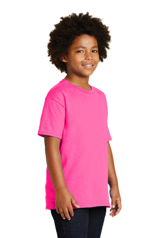 Gildan Youth Ultra Cotton100% US Cotton T-Shirt (Safety Pink)