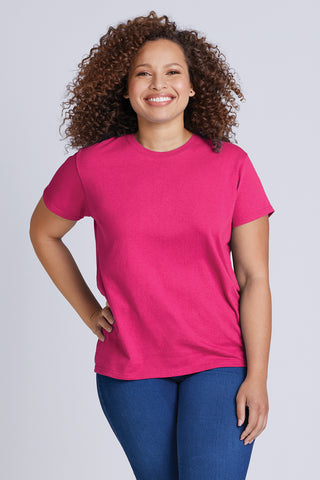 Gildan Ladies Ultra Cotton 100% US Cotton T-Shirt (Light Blue)
