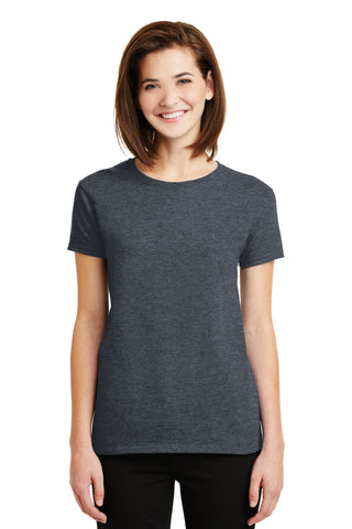 Gildan Ladies Ultra Cotton 100% US Cotton T-Shirt (Dark Heather)