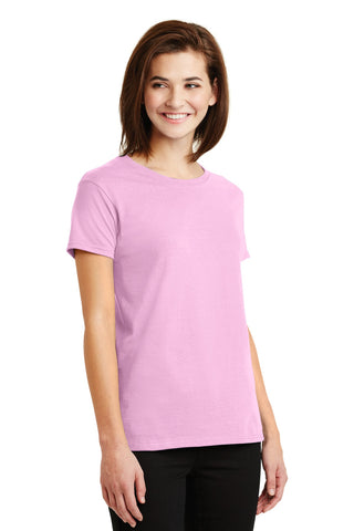 Gildan Ladies Ultra Cotton 100% US Cotton T-Shirt (Light Pink)