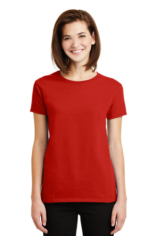 Gildan Ladies Ultra Cotton 100% US Cotton T-Shirt (Red)