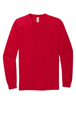 American Apparel Fine Jersey Unisex Long Sleeve T-Shirt (Red)