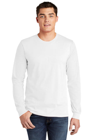 American Apparel Fine Jersey Unisex Long Sleeve T-Shirt (White)