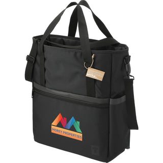 Tranzip Recycled Computer Tote (Black)