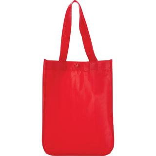 Printwear Mini Laminated Gift Tote w/Snap (Red)