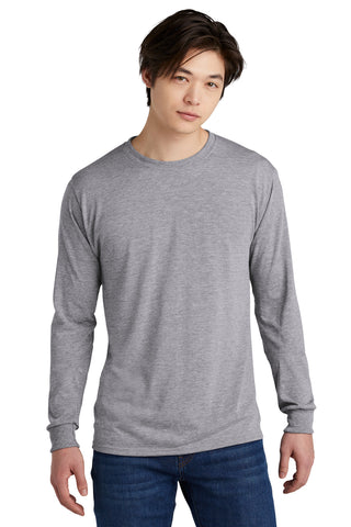 Jerzees Dri-Power 100% Polyester Long Sleeve T-Shirt (Athletic Heather)