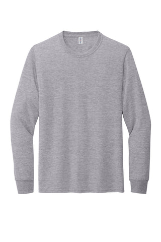 Jerzees Dri-Power 100% Polyester Long Sleeve T-Shirt (Athletic Heather)