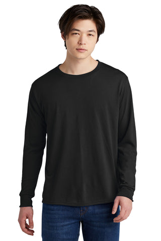 Jerzees Dri-Power 100% Polyester Long Sleeve T-Shirt (Black)