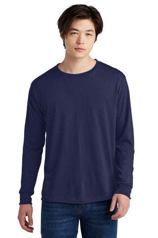 Jerzees Dri-Power 100% Polyester Long Sleeve T-Shirt (J. Navy)