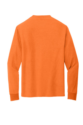 Jerzees Dri-Power 100% Polyester Long Sleeve T-Shirt (Safety Orange)