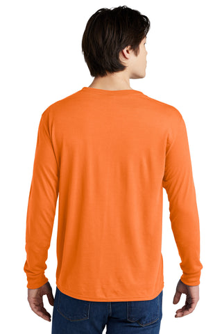 Jerzees Dri-Power 100% Polyester Long Sleeve T-Shirt (Safety Orange)