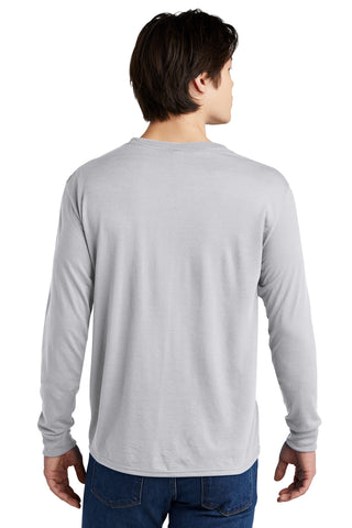 Jerzees Dri-Power 100% Polyester Long Sleeve T-Shirt (Silver)