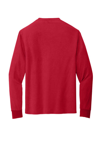 Jerzees Dri-Power 100% Polyester Long Sleeve T-Shirt (True Red)