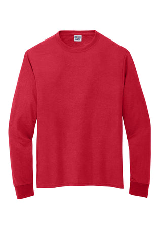 Jerzees Dri-Power 100% Polyester Long Sleeve T-Shirt (True Red)