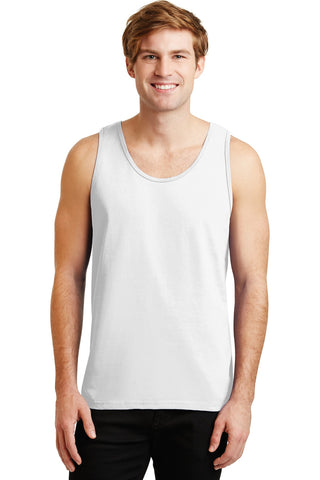 Gildan Ultra Cotton 100% US Cotton Tank Top (White)