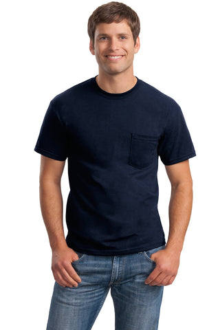 Gildan Ultra Cotton 100% US Cotton T-Shirt with Pocket (Navy)