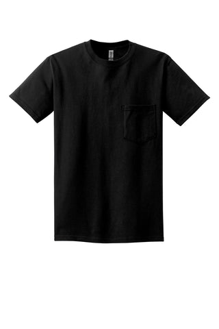 Gildan Ultra Cotton 100% US Cotton T-Shirt with Pocket (Black)