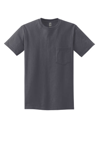 Gildan Ultra Cotton 100% US Cotton T-Shirt with Pocket (Charcoal)
