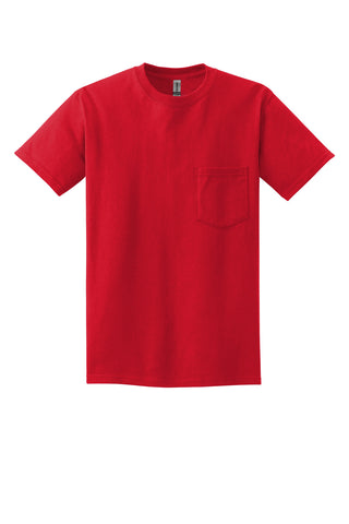 Gildan Ultra Cotton 100% US Cotton T-Shirt with Pocket (Red)
