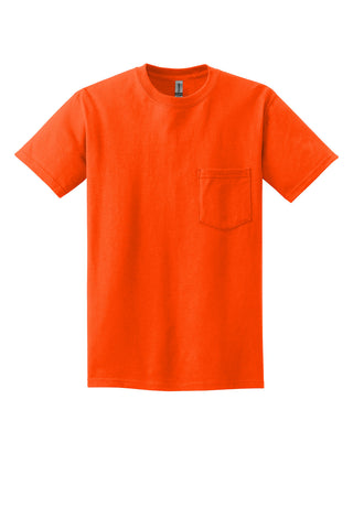 Gildan Ultra Cotton 100% US Cotton T-Shirt with Pocket (S. Orange)